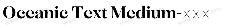 Oceanic Text Medium字体转换
